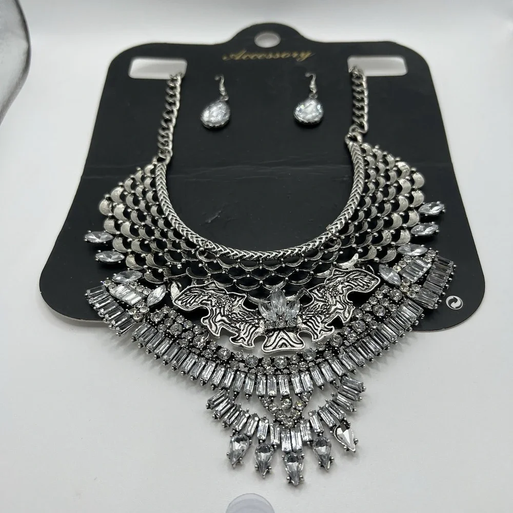 Beautiful Fashionable Statement Necklace Earring set Bohemian Style‎